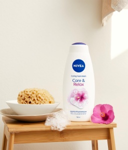 Gel de dus si baie NIVEA CareRelax 750ml cu extract de malva si parfum de hibiscus - Img 3