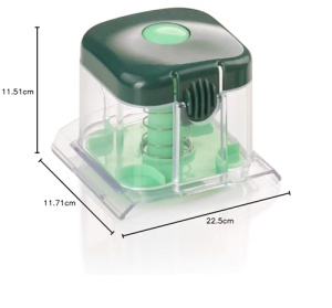 Genius Nicer Dicer Chef Speed Slicer Feliator reglabil incl. buncar la indemana (2 bucati) - pentru taierea feliilor subtiri (1-5mm) - Feliator de castraveti Feliator de legume Feliator de legume, verde - Img 8