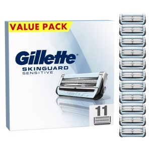 Gillette SkinGuard Sensitive Set 11 Lame de Ras Barbati Compatibile cu Manere Fusion