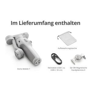 Gimbal stabilizator DJI Osmo Mobile 7, ultraleicht, 3 axe, cu stativ integrat - Img 8