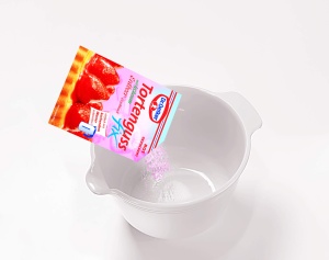 Glaazura pentru torturi Dr. Oetker cu aroma de capsuni, 20 pachete x 50 g - Img 3