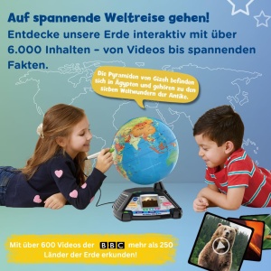 Glob Interactiv VTech cu Ecran si Stilou, 26 cm, 9000 Fapte - Img 2