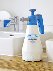 GLORIA FoamyClean 100 - Pulverizator de spuma compact pentru curatare eficienta in gospodarie | Capacitate 1 L | Spuma personalizabila | Ideal pentru baie, bucatarie, fereastra si multe altele - Img 5