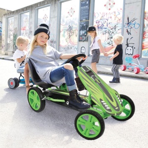 Go-Kart pentru copii hauck Speedster, 4-10 ani, 50 kg, Culoare Verde - Img 2
