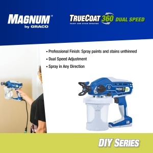 Graco Magnum TrueCoat 360 Dual Speed Airless Farbspritzgerat Portabil Made in USA - Img 5