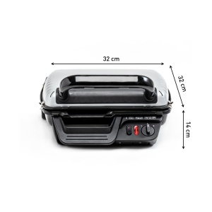 Gratar de contact Tefal GC3060 3 in 1 | cu functie de coacere | Suprafata dubla a gratarului atunci cand este desfasurata ca gratar de masa/gratar | Sandwich, friptura, panini | termostat reglabil | acoperit antiaderent | Gri - Img 7