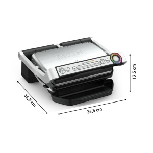 Gratar de contact Tefal OptiGrill & Bake cu tava de copt, 6 programe, indicator de nivel de gatit, placi detasabile, gratar electric, otel inoxidabil, GC714D10 - Img 8