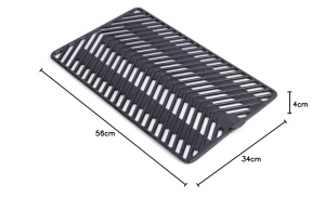 Gratar din fonta HENDI pentru grill Green Fire, 325x530mm - Img 3
