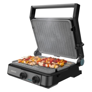 Gratar electric Cecotec RocknGrill 2200W Placi antiaderente Deschidere 180 grade