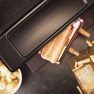 Gratar electric Raclette Cecotec CheeseGrill 6000, 600W, termostat reglabil, negru - Img 7
