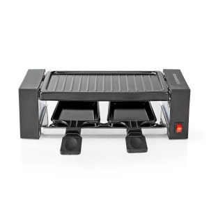 Gratar electric Raclette Melissa, 400W, compact, antiaderent, negru