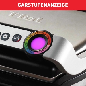 Gratar electric Tefal OptiGrill GC705D16 6 programe automate placi detasabile antiaderente 2000W - Img 5
