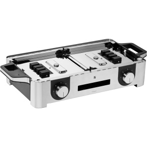 Gratar electric WMF Lono Master gratar electric 50x28 cm gratar electric Gratar de masa cu parbriz si tava de picurare certificat pentru exterior pent - Img 6