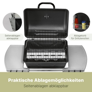 Gratar pe gaz Clatronic GG 3590 cu 2 zone de incalzire, 2 arzatoare, 48.5 x 37.5 cm - Img 3