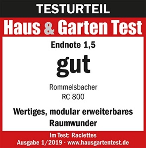 Gratar Raclette Rommelsbacher RC 800 4 persoane extensibil 730 W argintiu - Img 8