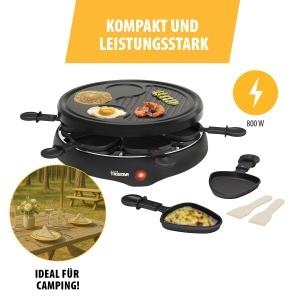 Gratar Raclette Tristar RA-2998, 6 persoane, 800 W, Negru - Img 8