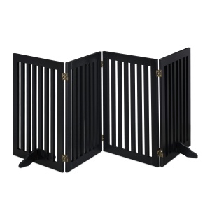 Gratier de protectie pentru caini Relaxdays, pliabil, MDF, 70 cm inaltime, negru