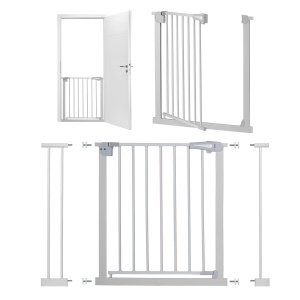 Grilaj de siguranta MoMi PAXI, extensibil 75-103 cm, montaj fara gauri, gri