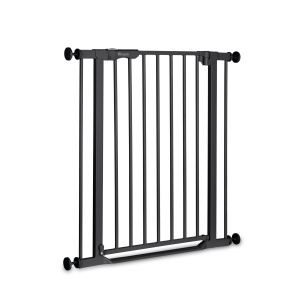 Grilaj de siguranta pentru copii Hauck Clear Step, autoinchidere, 75-80 cm, negru