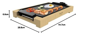 Grill Electric Cecotec TastyGrill 2000, 2000 W, Suprafata Antiaderenta, Structura Bambus - Img 7