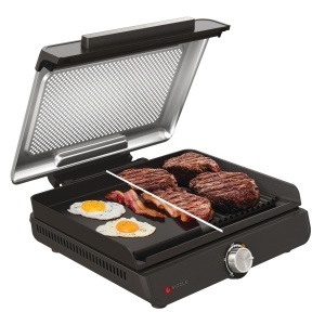 Grill electric Ninja Sizzle GR101EU, 260C, antiaderent, gri