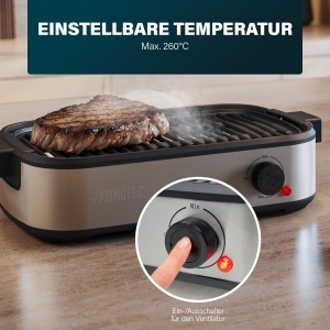 Grill Electric Princess Table Chef Purify, 1800W, 35 x 21 cm, PFAS-fara - Img 5