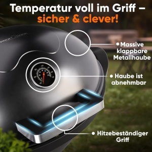 Grill electric ProfiCook PC BQS 1303, 2400W, pentru interior si exterior - Img 4
