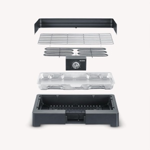 Grill electric Severin PG 8565, 2200 W, negru, pentru interior si exterior - Img 4