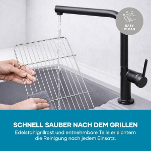 Grill electric Severin PG 8593, 2000W, 38x22 cm, negru - Img 8