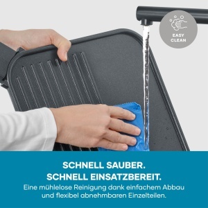 Grill electric Severin PG 8597, 2300W, 45x30cm, negru - Img 6
