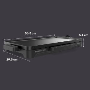 Grill electric Taurus Steakmax 2200 2200W suprafata antiaderenta negru - Img 9