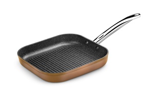 Grill Monix Copper 28 x 28 cm, Aluminiu Forgiat, Ergonomic