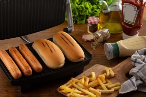 Grill Panini Ariete 1911 - 1000W, Antiaderent, Argintiu - Img 4
