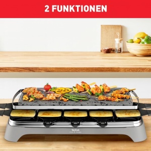 Grill Raclette Tefal Pierrade 1350W, 10 Persoane, Culoare Gri - Img 3