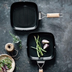 Grillpfanne Lacor 25144, Aluminiu, 24x24 cm, PFOA-free, Negru - Img 3