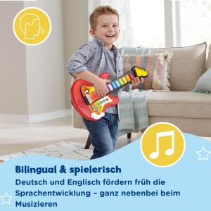 Guitarita Electrica VTech Baby Rockstar cu 4 Moduri de Joc, Bilinguala - Img 2