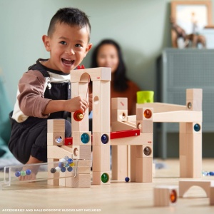 Haba 1136 Set Constructie Pista de Bile din Lemn 42 Piese pentru Copii 4 - Img 4