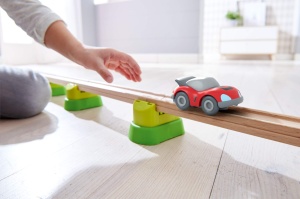 HABA 304711 Kullerbu Masinuta Sport Rosie cu Motor Impuls pentru Copii 2-8 Ani - Img 4