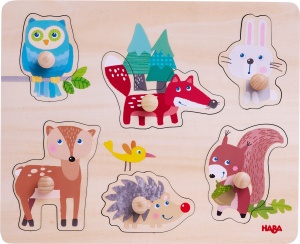 HABA 306542 - Grappling Puzzle Forest Animals Grappling Puzzle de la 12 luni