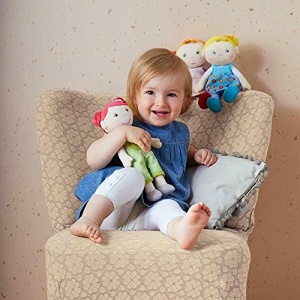 HABA Cuddly Doll Roya - Papusa moale de carpa 25 cm ideala pentru bebelusi si copii mici - lavabila la 30 degC de la 6 luni - 1303730001 - Img 10