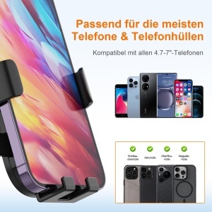 Halter auto pentru telefon GRIFEMA GD520, compatibil 4.7-7 inch, rotatie 360 - Img 7