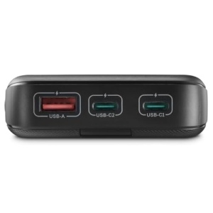 Hama Powerbank PD 10 10000mAh (baterie externa cu 2X USB C + 1x USB A, Power Pack Certified, incarcare rapida, acumulator, accesorii pentru telefoane mobile, tableta, cutie Bluetooth etc., incarcator portabil mic) antracit - Img 14