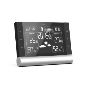 Hama Statie meteo in aer liber Radio cu senzor exterior Germana cu prognoza meteo Statii meteo Radio de temperatura interioara si exterioara cu progno - Img 2