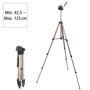 Hama Trepied usor entry-level cu cap cu 3 cai, Star 75 125-3D, sampanie - Img 6