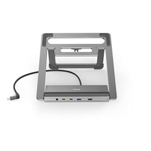 Hama USB-C Hub Docking Station 12in1 Laptop Stand Gri Aluminiu - Img 12