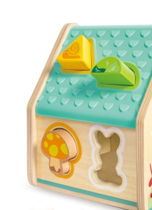 Hape Formsortierer pentru copii 24 luni joc educativ cu forme si figurine - Img 5