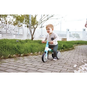 Hape Mein Erstes Lauf-Dreirad turcoaz deschis tricicleta si bicicleta de echilibru pentru copii ajustabila - Img 7