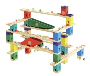 Hape Quadrilla Vertigo Murmelbahn Jucarie Constructie din Lemn 134 Piese