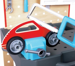 Hape Werkbank pentru copii ajustabila pe inaltime cu accesorii creative pentru joaca - Img 6