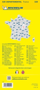 Harta Michelin Burgund Ost 1150.000, detaliata, culoare galbena - Img 2